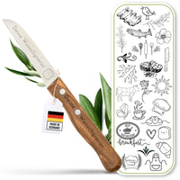 Gemüsemesser mit Olivenholzgriff – Personalisierbar mit Gravur