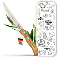 Steakmesser mit Olivenholzgriff – Personalisiert mit Gravur