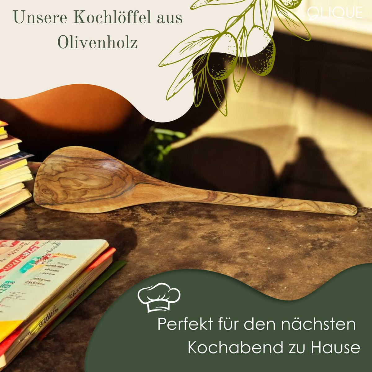 Kochlöffel mit Ecke