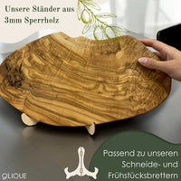 Hochwertige 3mm Holz-Halter (Stand) für Olivenholz-Schneidebretter