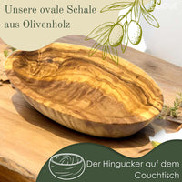 Ovale Schale aus Olivenholz – Handgefertigt & Nachhaltig