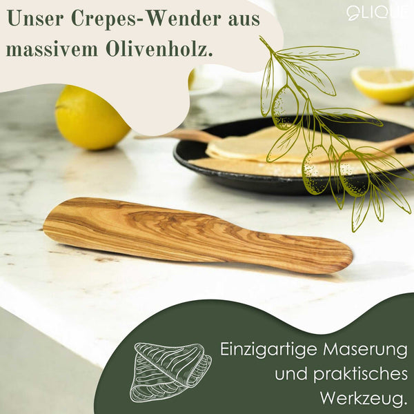 Crêpes Wender aus Olivenholz – Langlebiges & Nachhaltiges Küchenzubehör