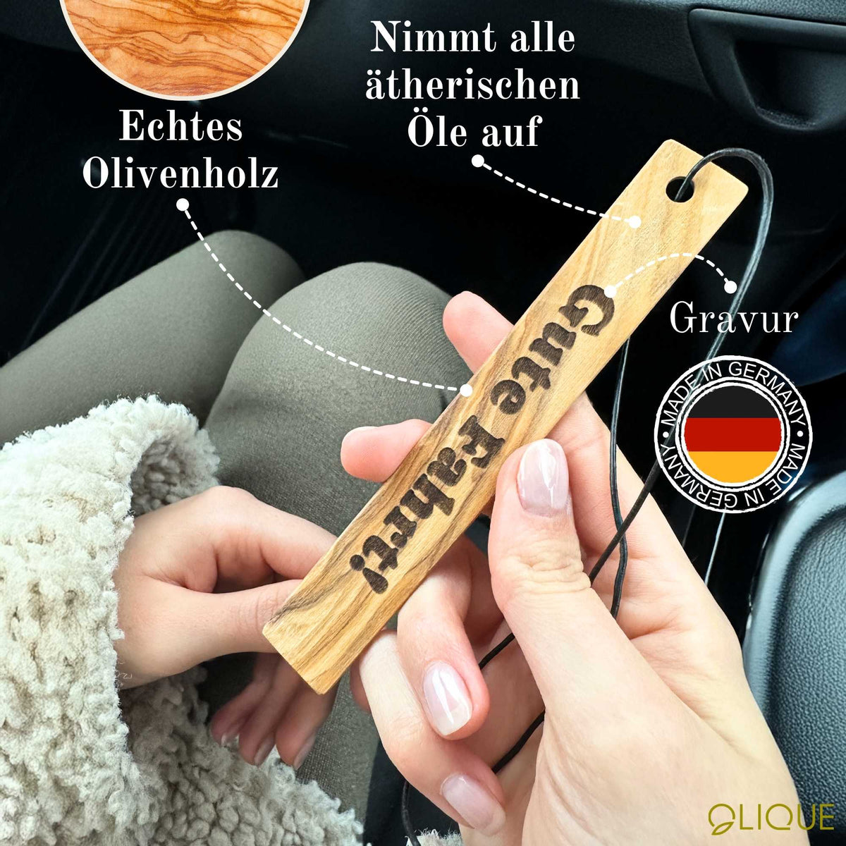 Autoduft Holz als natürlicher Duftspender fürs Auto