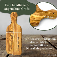 Handgefertigtes Kräuterbrett aus Olivenholz – Nachhaltig, Robust & Natürliche Optik