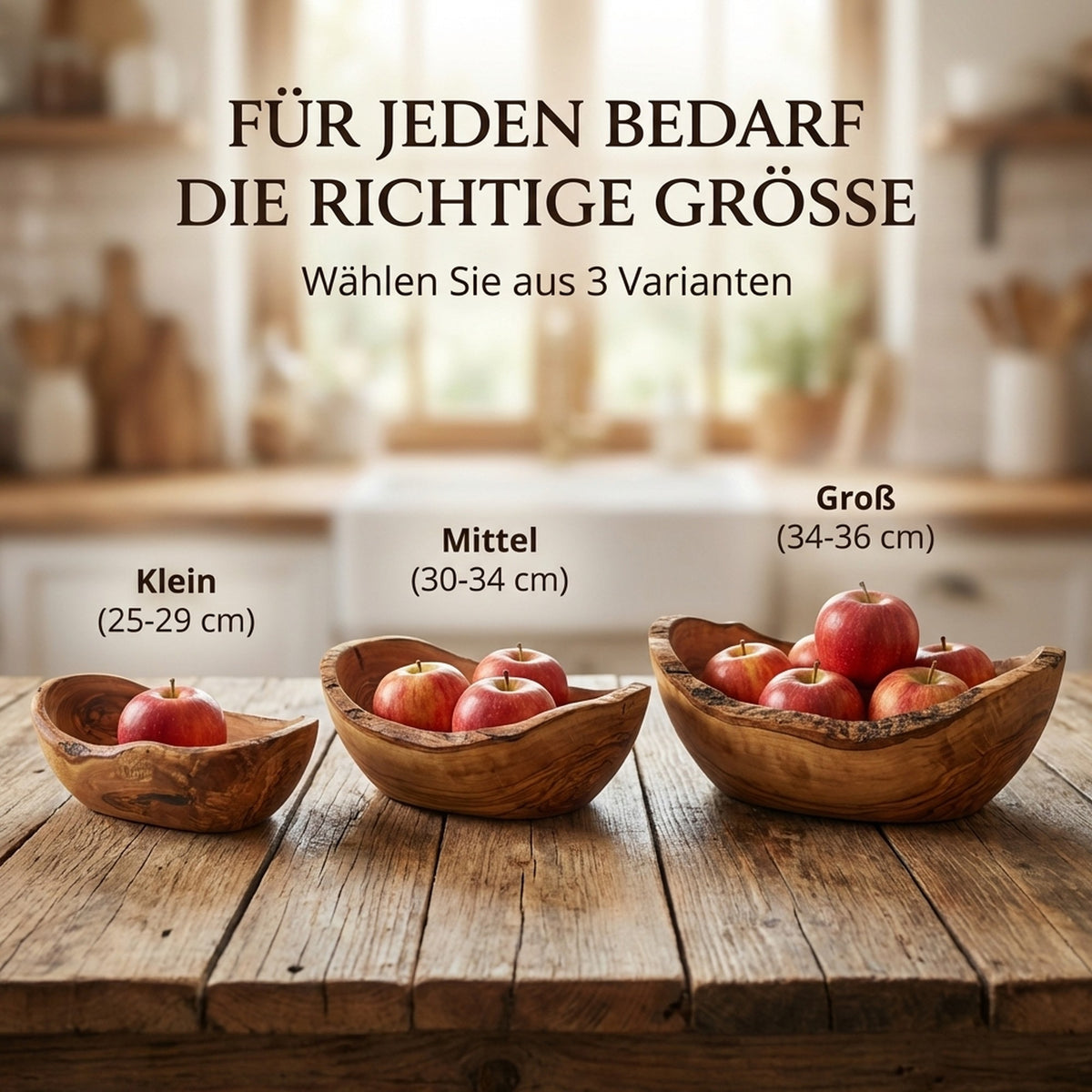 langlebige Obstschale aus Olivenholz nachhaltig und robust