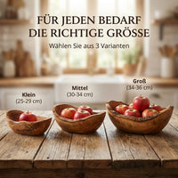langlebige Obstschale aus Olivenholz nachhaltig und robust