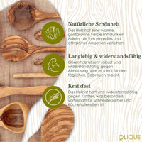 Müsli-Schale aus Olivenholz mit Löffel – Handgefertigte Naturschale für Frühstück & Snacks