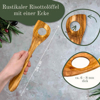 Risottolöffel aus Olivenholz (30 cm) – nachhaltig, antibakteriell, Küchenklassiker