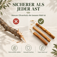 Kauknochen aus Olivenholz für Hunde