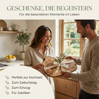Geschenkidee Schneidebrett aus Olivenholz personalisiert