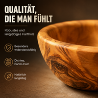 Runde Tapas Schale aus Olivenholz