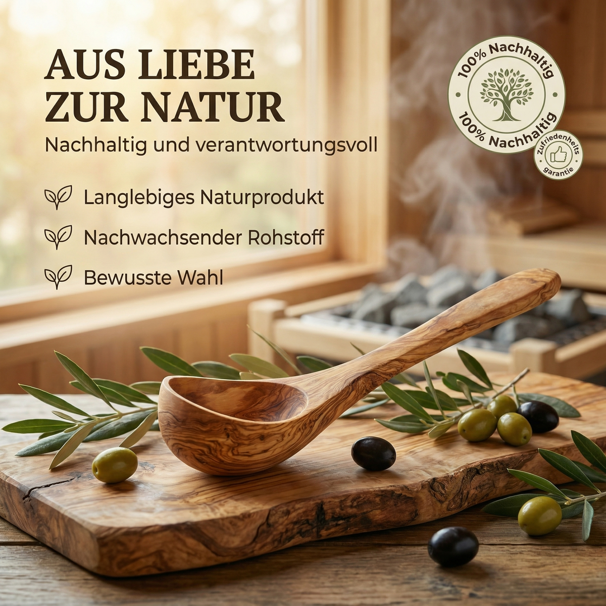 saunakelle aus olivenholz