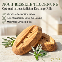 Seifenschale aus Olivenholz – Natürliche Eleganz für Ihr Badezimmer