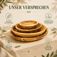 Ovale Schale aus Olivenholz – Handgefertigt & Nachhaltig