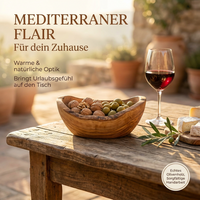 Rustikale Schale aus Olivenholz – Einzigartiges Design & Nachhaltig