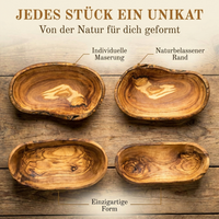 Rustikale Schale aus Olivenholz – Einzigartiges Design & Nachhaltig