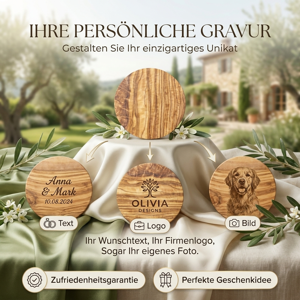 untersetzer mit gravur