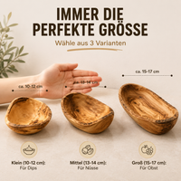 Rustikale Schale aus Olivenholz – Einzigartiges Design & Nachhaltig