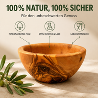 Runde Tapas Schale aus Olivenholz