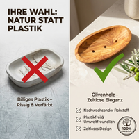 Seifenschale aus Olivenholz – Natürliche Eleganz für Ihr Badezimmer