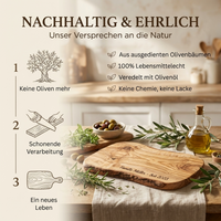 hochwertiges Holz Schneidebrett aus Olivenholz für Küche