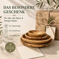 Ovale Schale aus Olivenholz – Handgefertigt & Nachhaltig