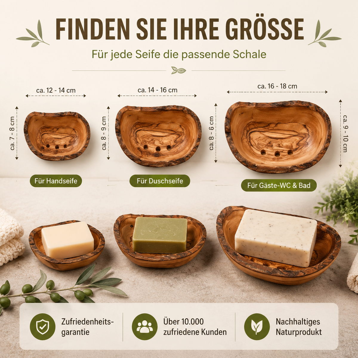 Rustikale Seifenschale aus Olivenholz – Handgemacht & Natürlich