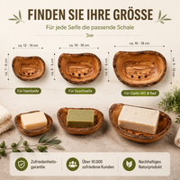 Rustikale Seifenschale aus Olivenholz – Handgemacht & Natürlich