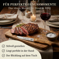 Steakmesser mit Olivenholzgriff – Personalisiert mit Gravur