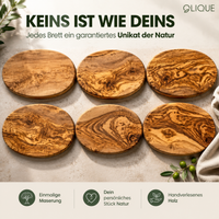 Ovales Holzbrett – Frühstücksbrett aus Olivenholz