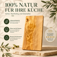 Rechteckiges Schneidebrett aus Olivenholz – Hochwertig, nachhaltig & personalisierbar
