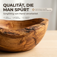 Rustikale Schale aus Olivenholz – Einzigartiges Design & Nachhaltig